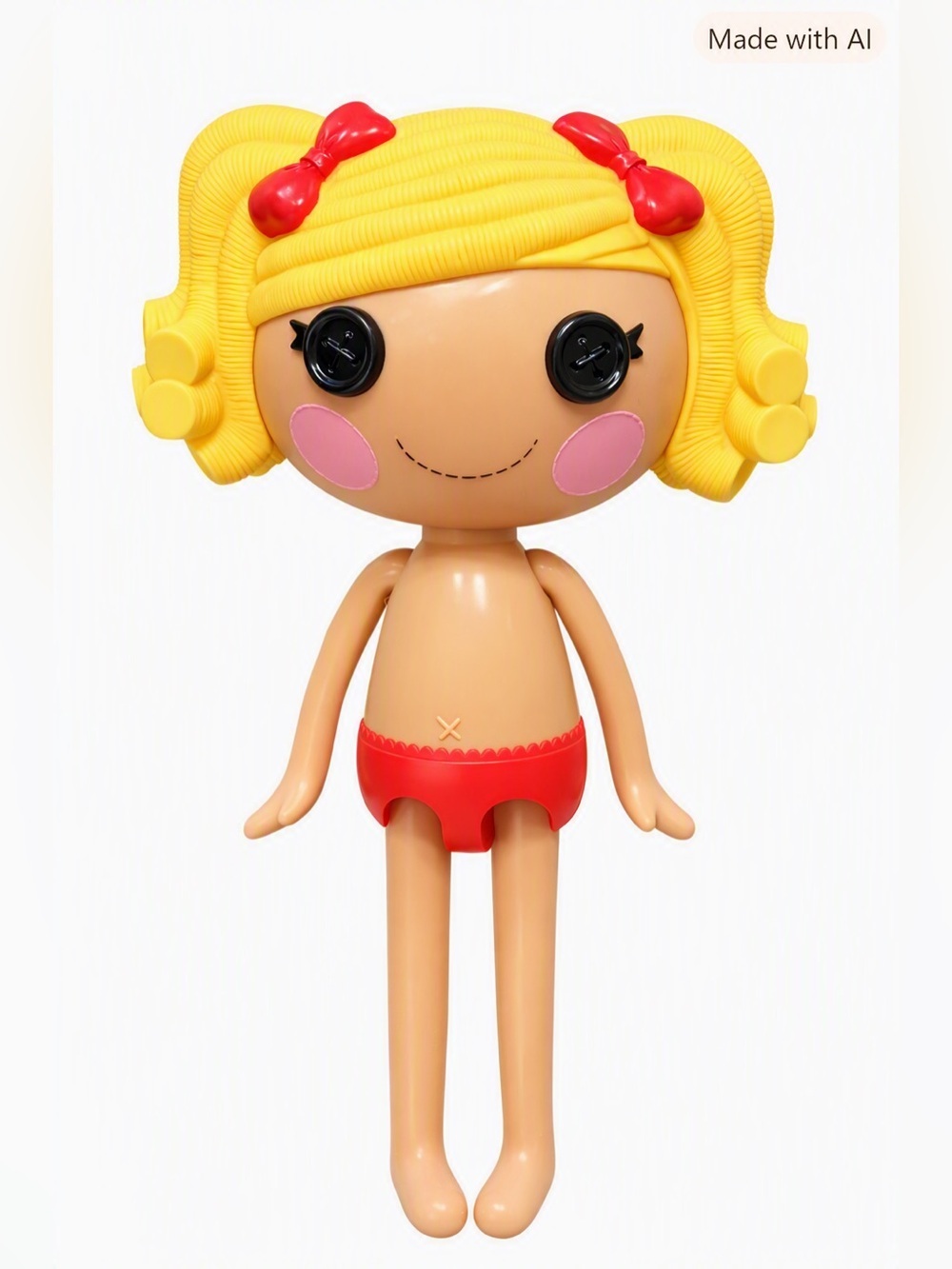 Lalaloopsy Spot Splatter Splash 12" MGA Doll Yellow Hair Red Bows Vintage